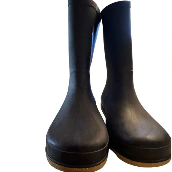 Cat N Jack Kids Unisex Rubber Boots Black - Picture 2 of 5